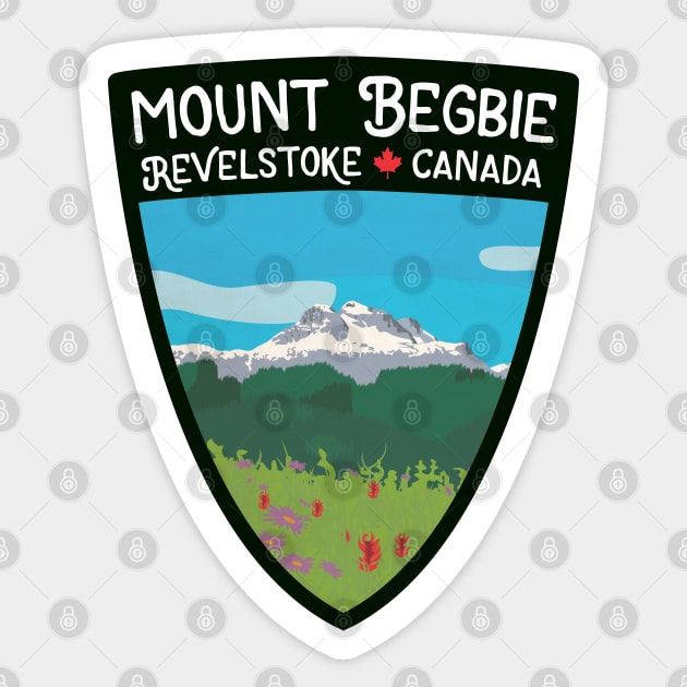 Mount Begbie Sticker by unclelindsey